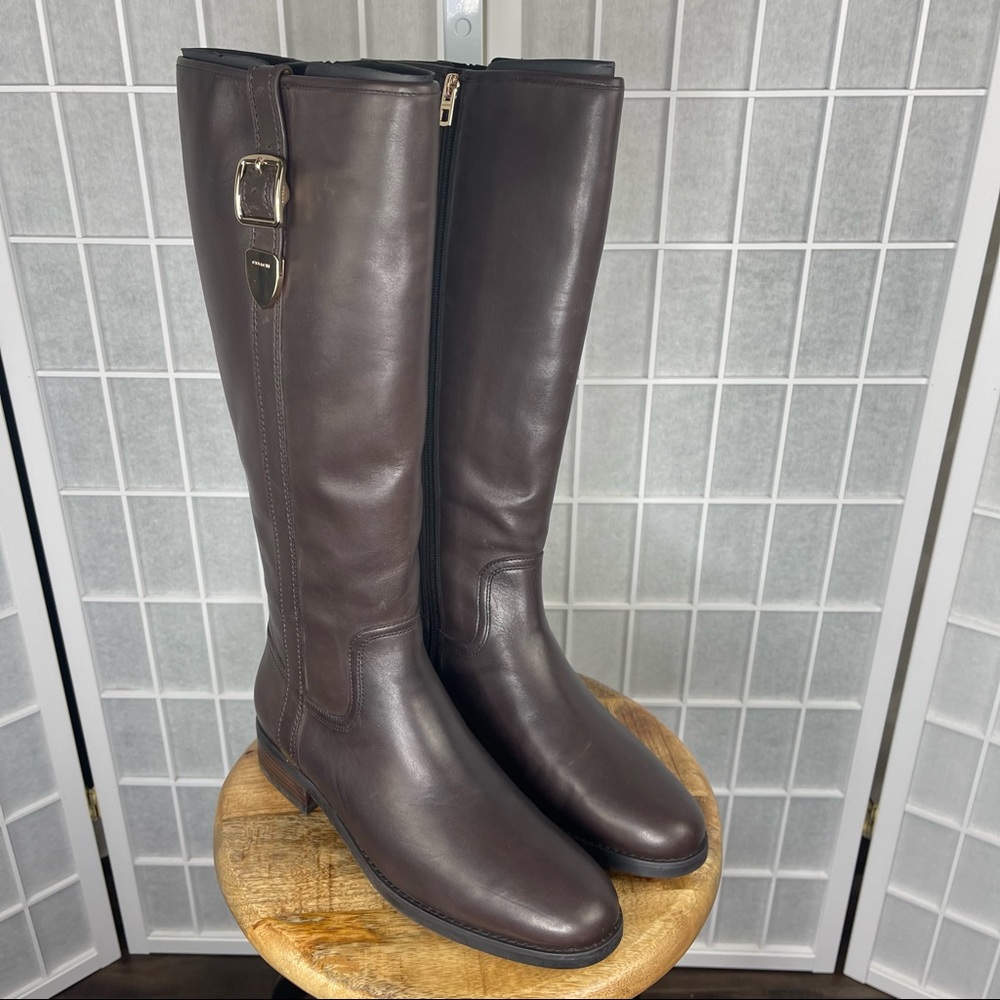 Coach Women’s Easton Brown Riding Boots